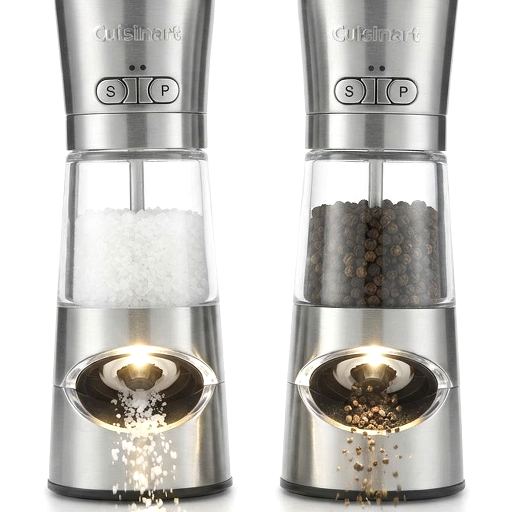 Detail view - Electric Salt and Pepper Grinder Set - USB-C, LED 