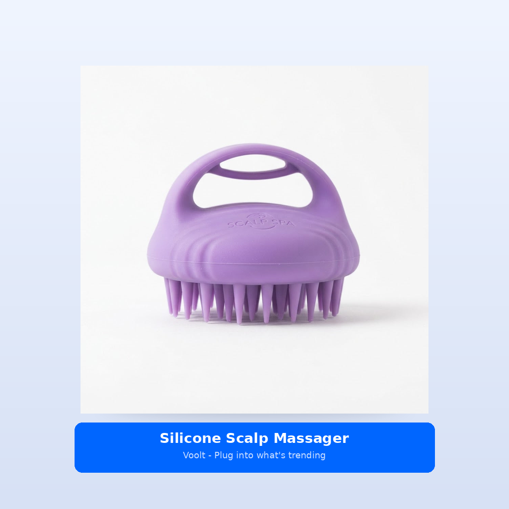 Studio shot - Silicone Scalp Massager - Hair Growth, Relaxation,