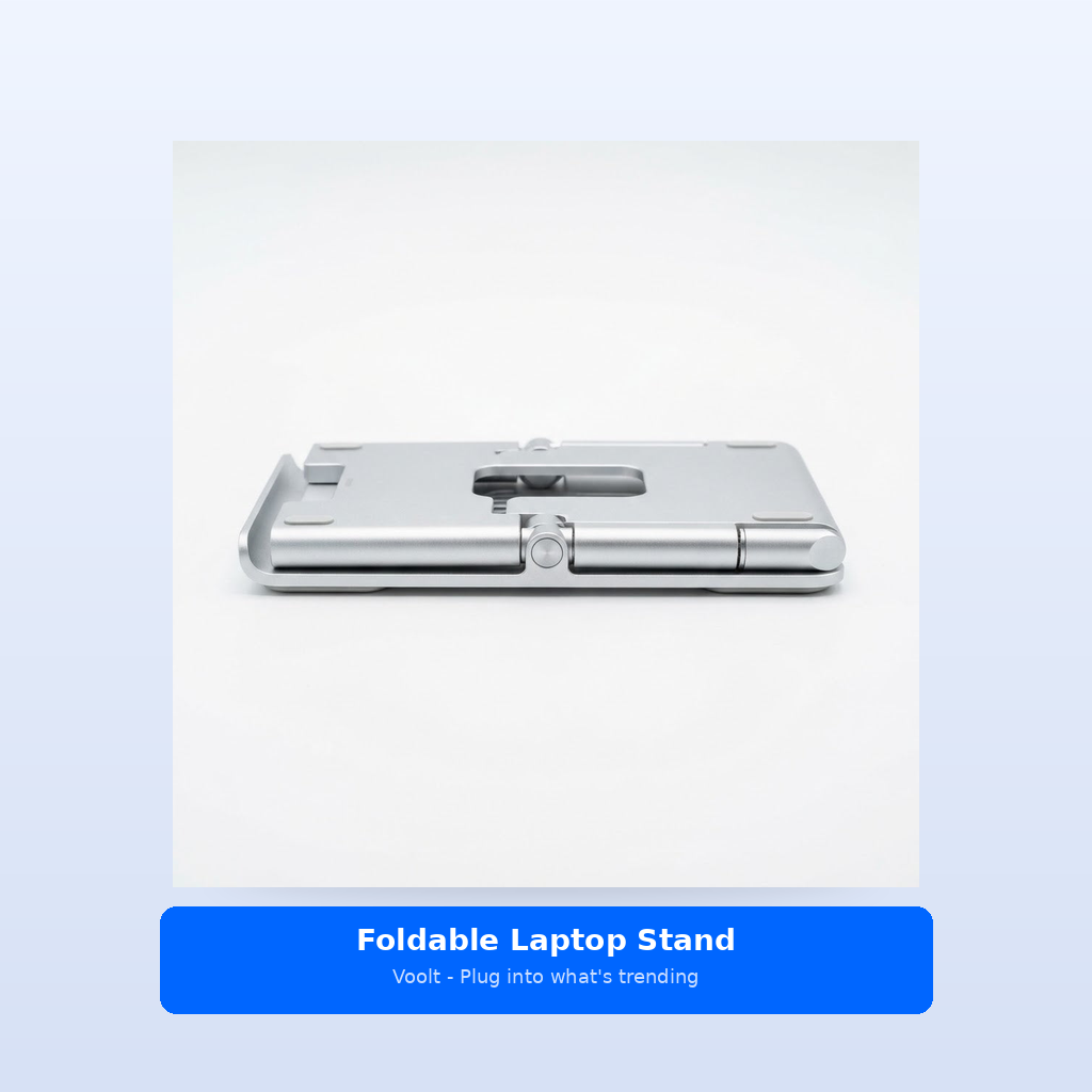Studio shot - Foldable Laptop Stand - Ergonomic, Heat Dissipatio
