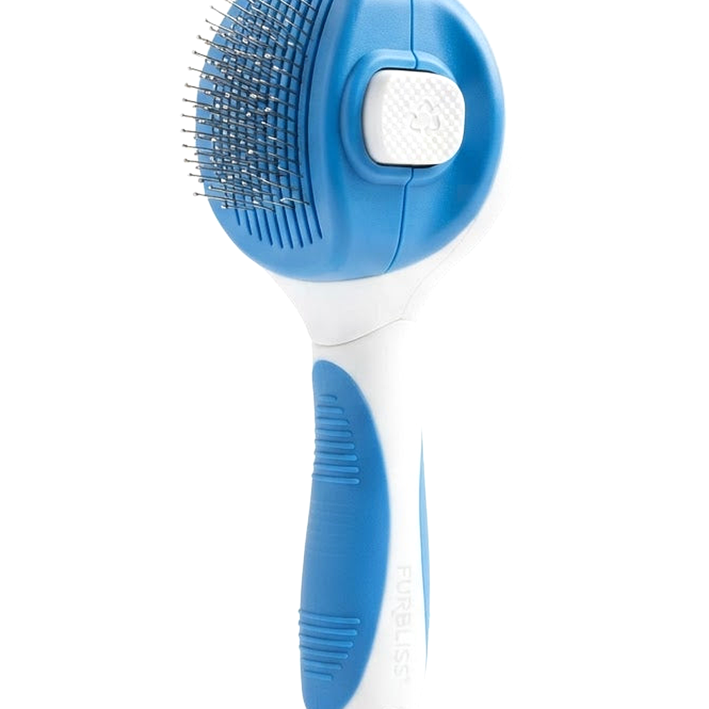 Detail view - Self-Cleaning Pet Brush - One-Button Release, Groo