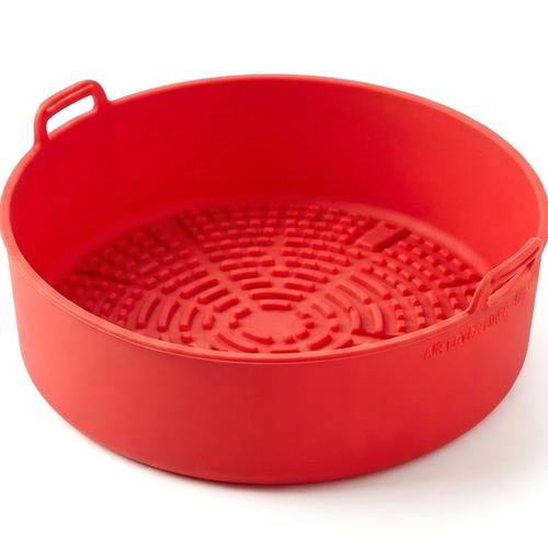 Detail view - Air Fryer Silicone Liner - Reusable Non-Stick, Dis