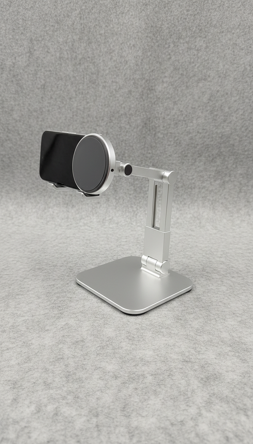Adjustable ergonomic phone stand for desk