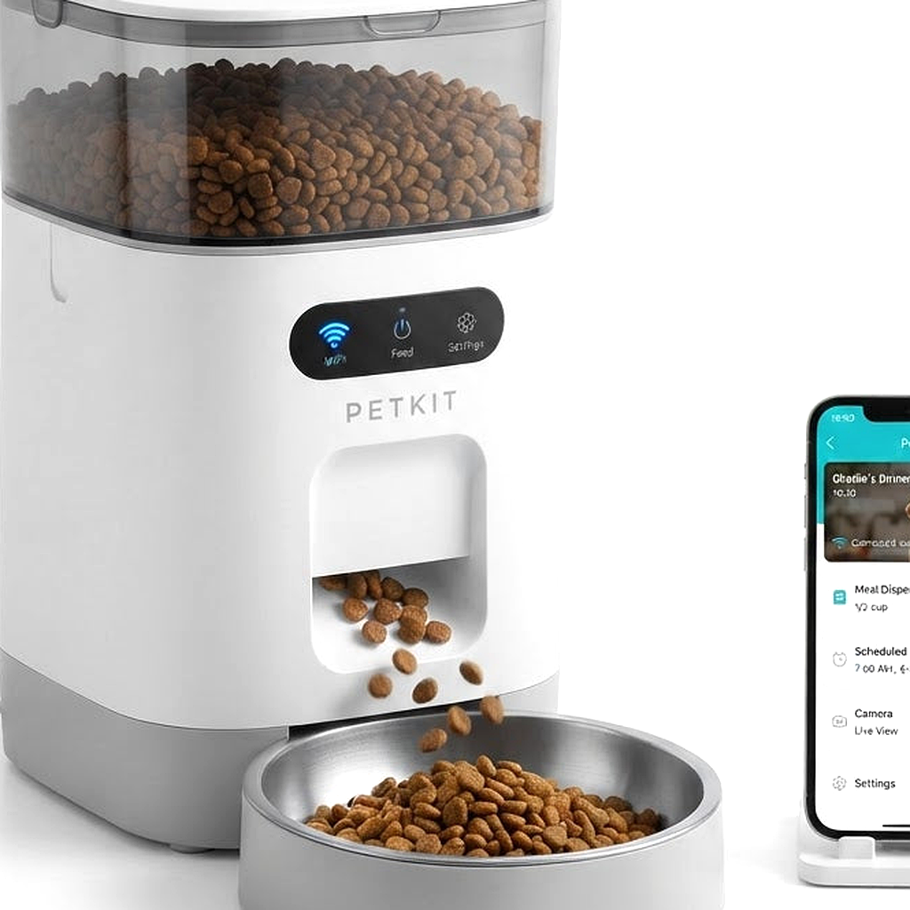 Detail view - Smart Pet Feeder WiFi - 1080p Camera, App Control,