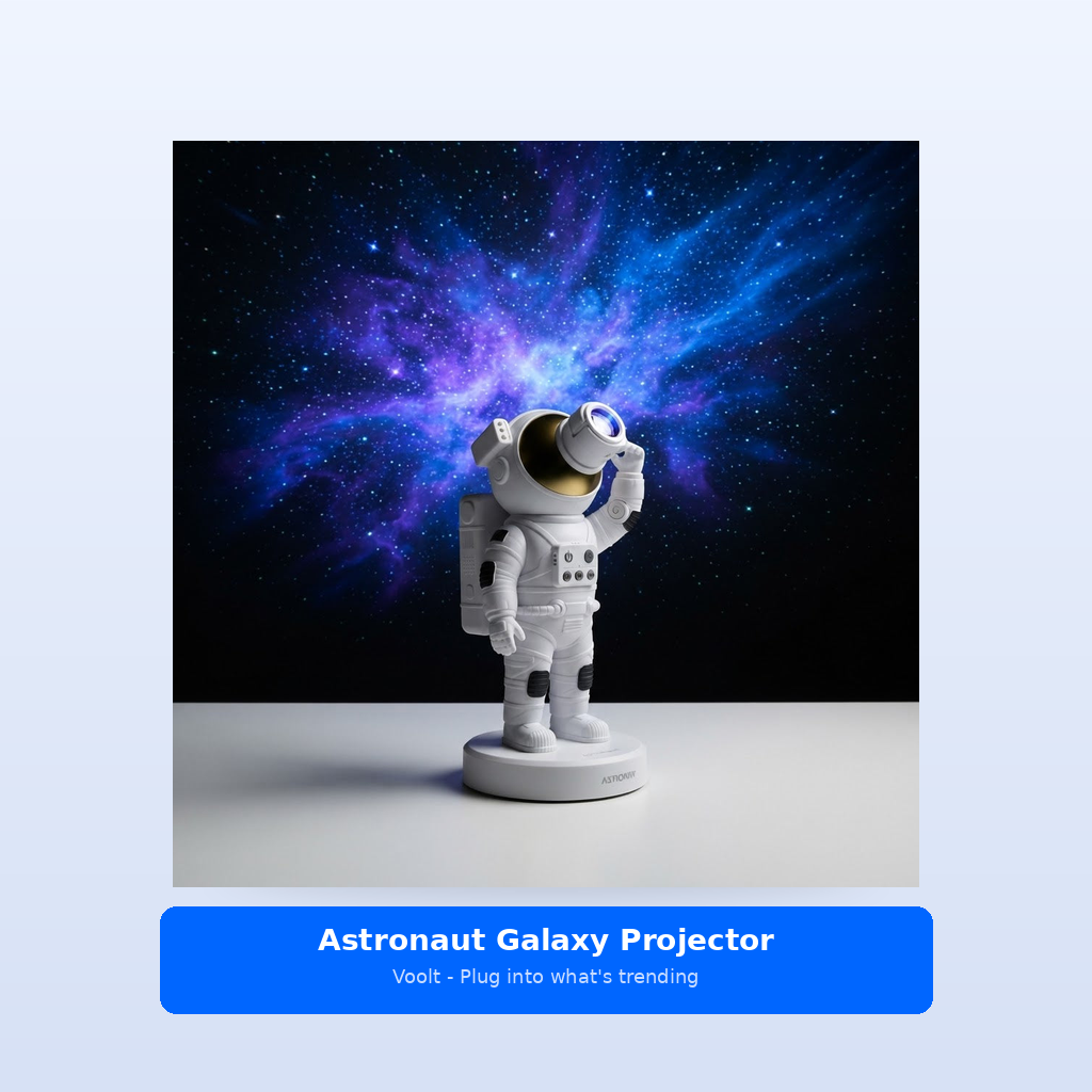 Studio shot - Astronaut Galaxy Projector - Nebula Star Light, 8 