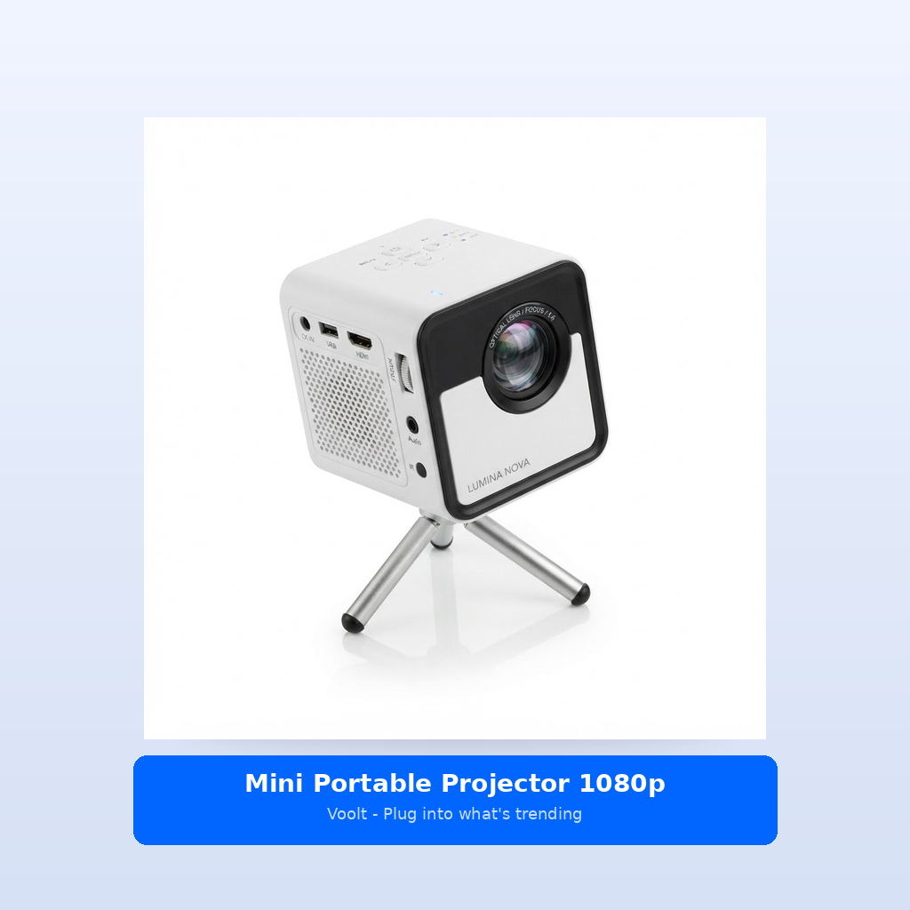 Studio shot - Mini Portable Projector 1080p - WiFi Bluetooth, Ho