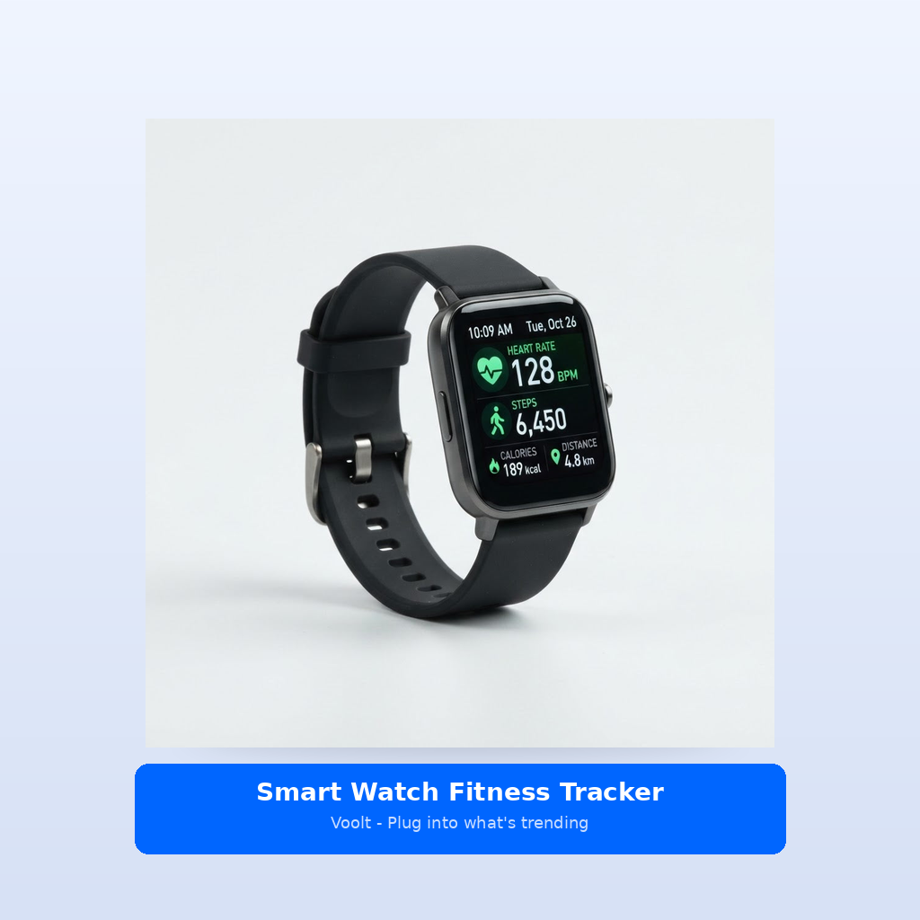Studio shot - Smart Watch Fitness Tracker - AMOLED Display, Hear