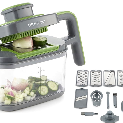Detail view - 12-in-1 Vegetable Chopper - Stainless Steel Blades