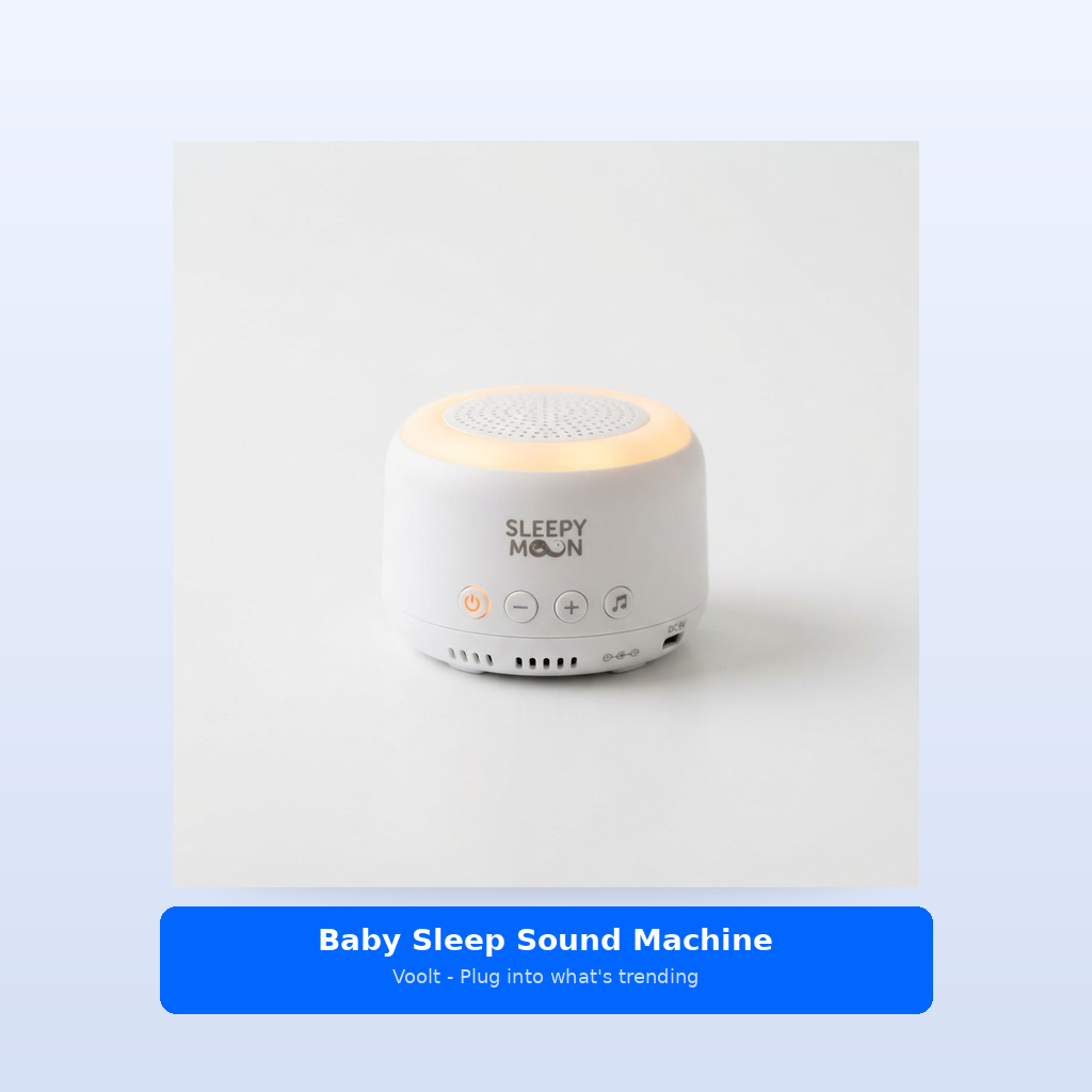 Studio shot - Baby Sleep Sound Machine - 30+ Sounds, Night Light