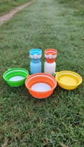 Collapsible travel pet bowl for dogs