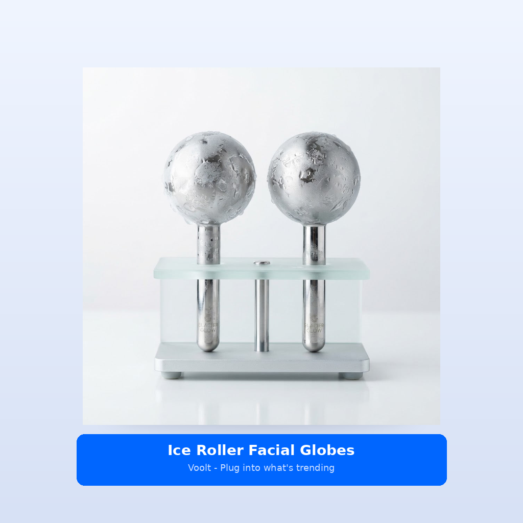 Studio shot - Ice Roller Facial Globes - Reduce Puffiness, Tight