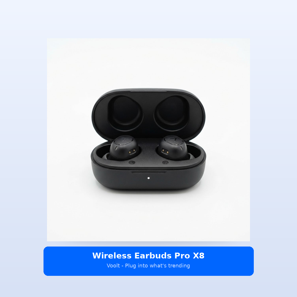 Studio shot - Wireless Earbuds Pro X8 - Noise Cancelling, 30hr B